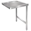 Stainless steel Pass Through Dishwash Table right 60cm
