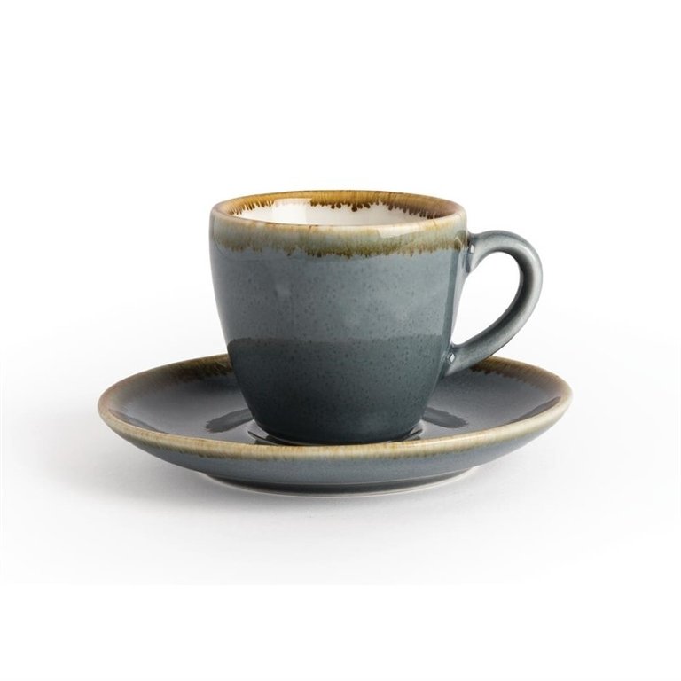 6 Olympia Kiln ocean porcelain coffee cups 85ml