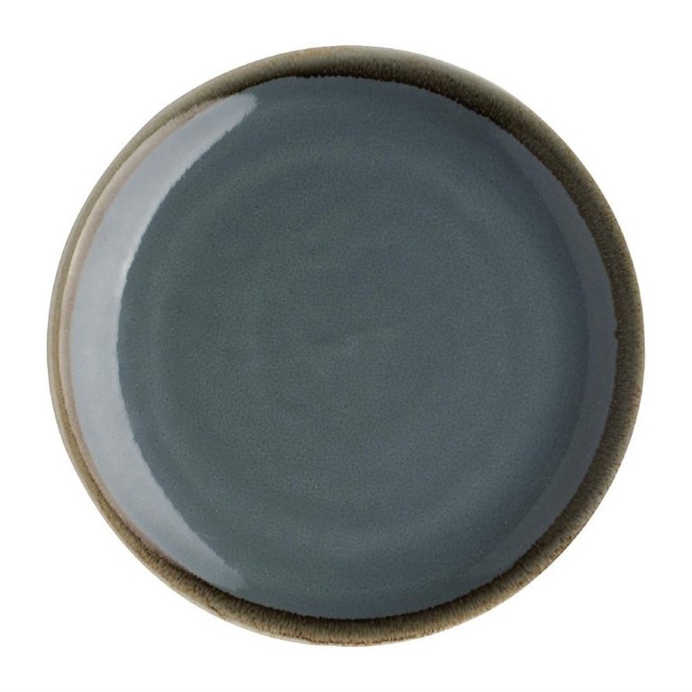 6 Olympia Kiln ocean round porcelain plates 23 cm
