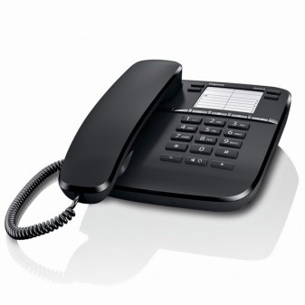 Téléphone filaire noir hôtel Gigaset DA410