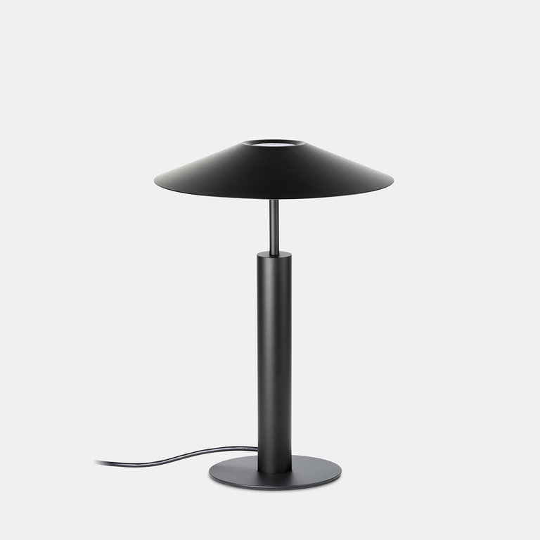 Led design black table lamp H