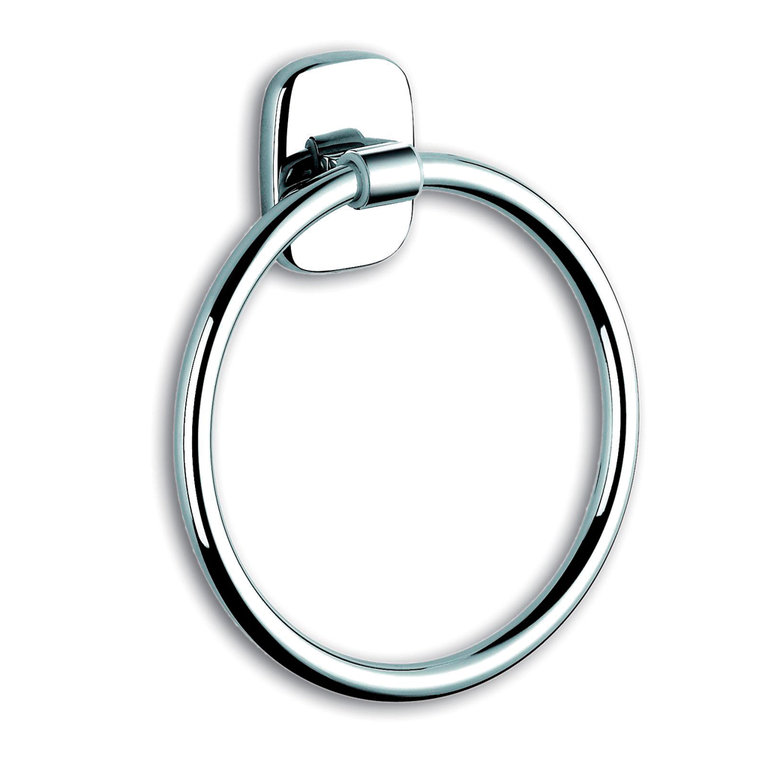 Porte-serviette anneau en zinc bright Ø17cm