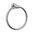 Stainless steel ring towel holder Ø17.5cm