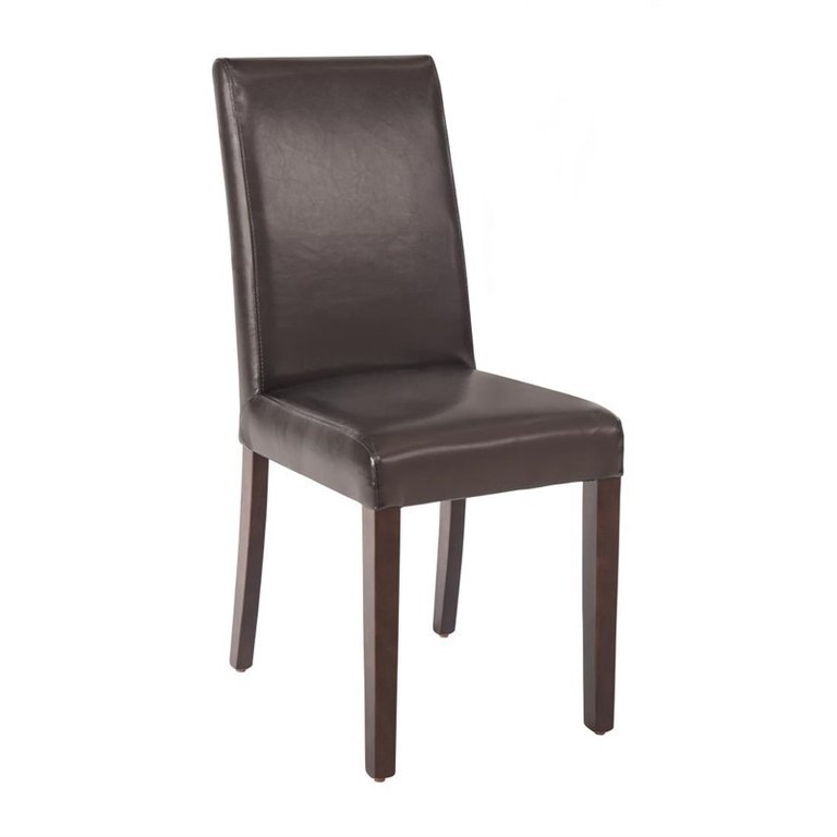 Bolero dark brown faux leather chair