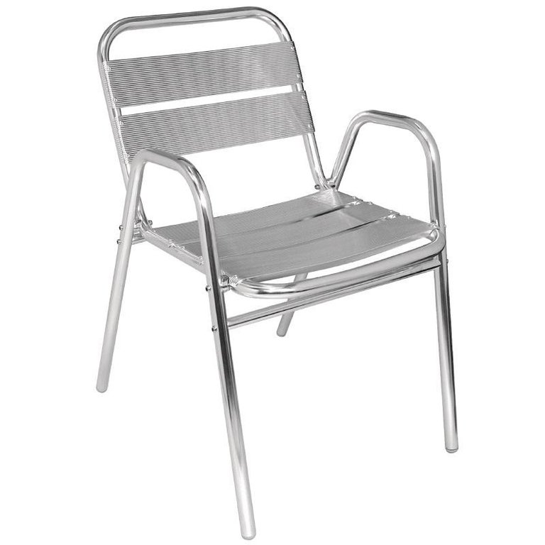 Aluminium Stacking Chairs (Pack of 4)