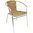 Bolero Aluminium and Wicker Chair (Pack of 4)