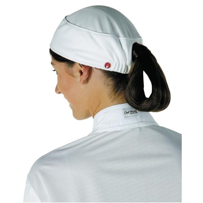 Chef Works Ladies Total Vent Beanie White