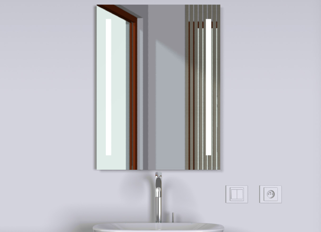 LED-illuminated mirror Line Triga DLINE/8060