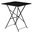 Table de terrasse carrée en acier Bolero 60cm
