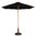 Bolero round parasol 2.5m black