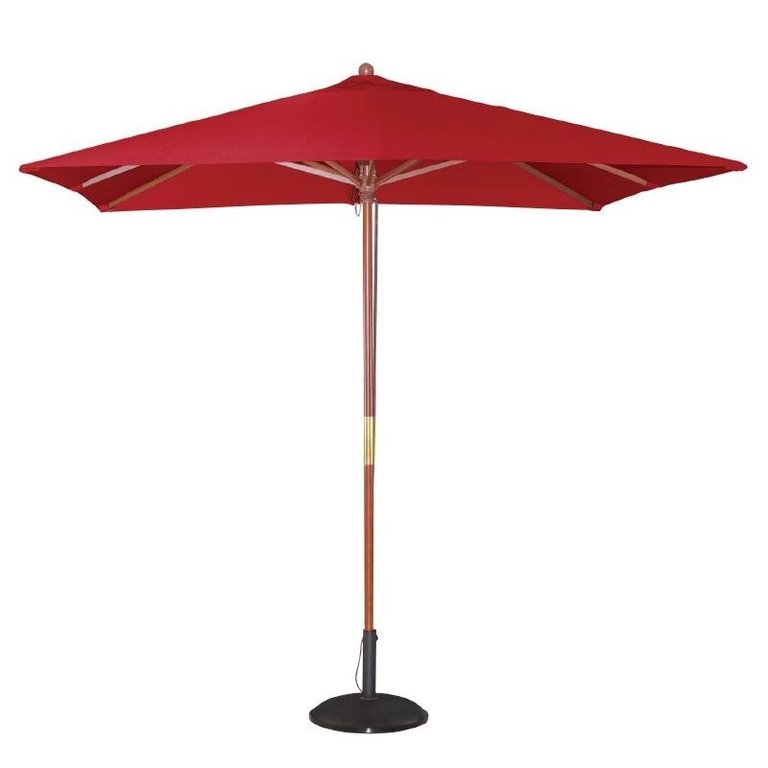 Parasol carré Bolero rouge 2,5m
