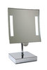Galaxy light square mirror on stand