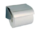 Stainless steel toilet paper dispenser with lid