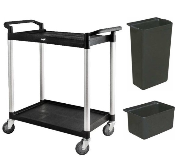 2-tray service cart