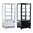 Countertop display fridge with curved doors 86Ltr