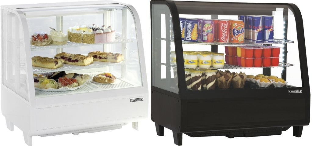 Horizontal countertop display fridge 100Ltr