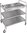 Vogue Stainless Steel 3 Tier Deep Tray Clearing Trolley