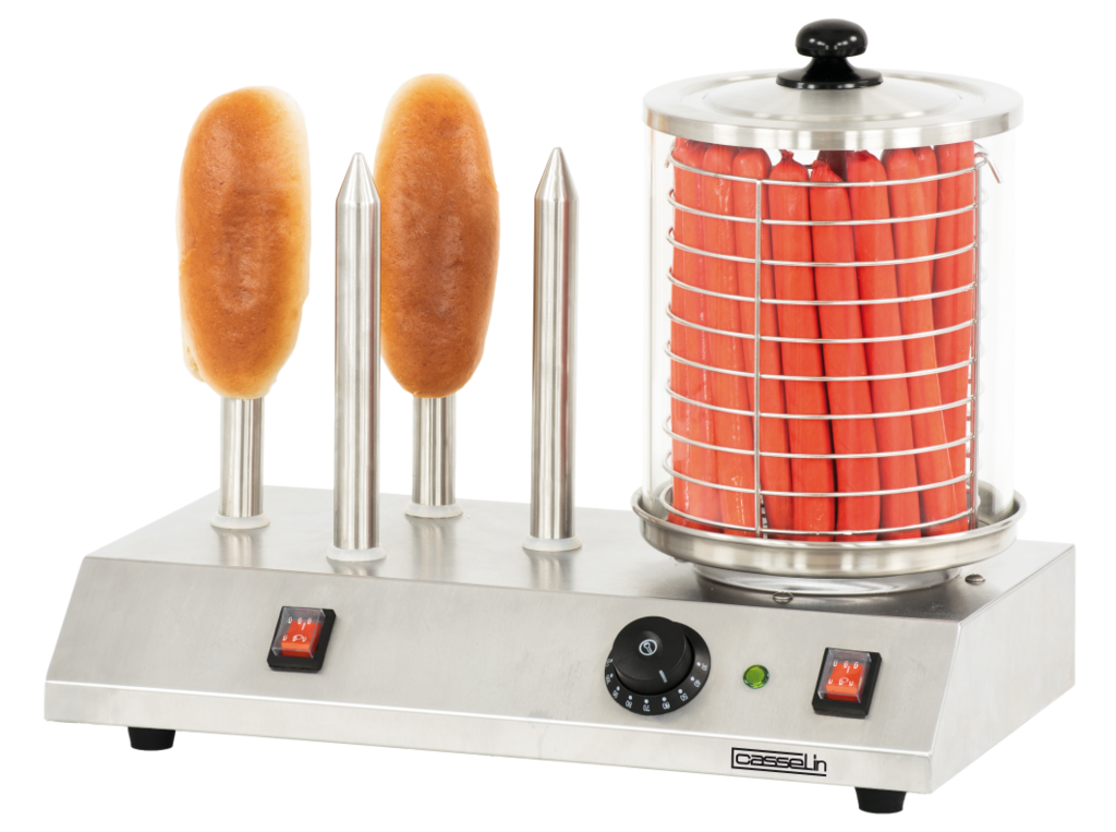 Casselin electric 4-pads hot dog machine