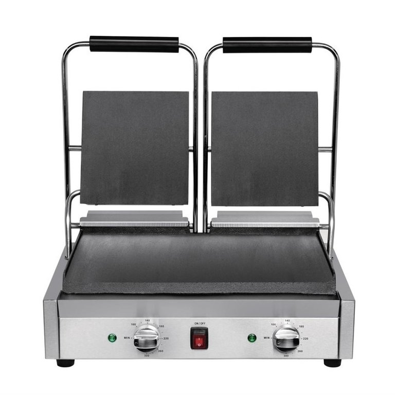 Buffalo bistro contact grill double flat