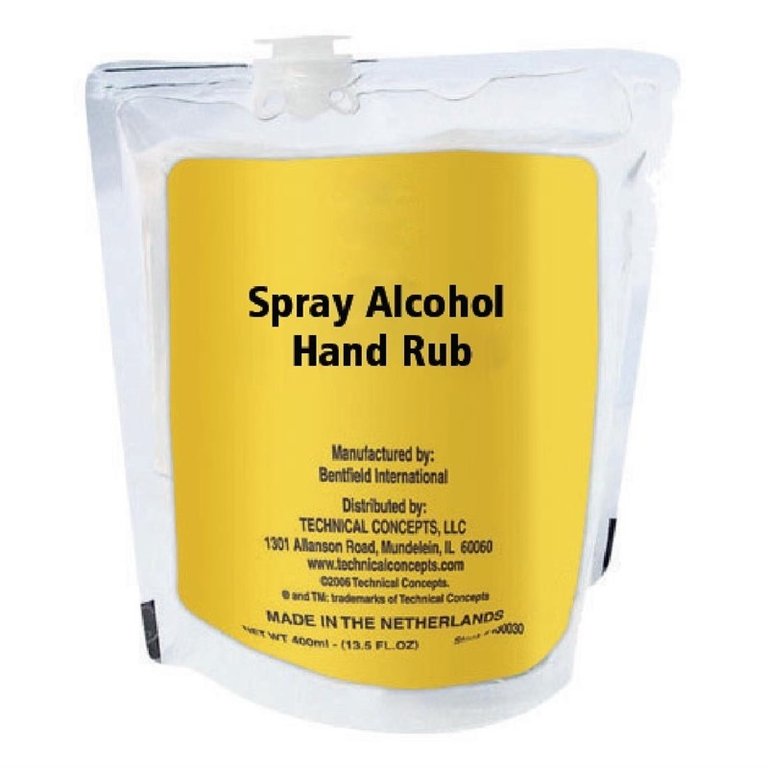 Rubbermaid unperfumed spray 60% alcohol hand sanitiser 400ml