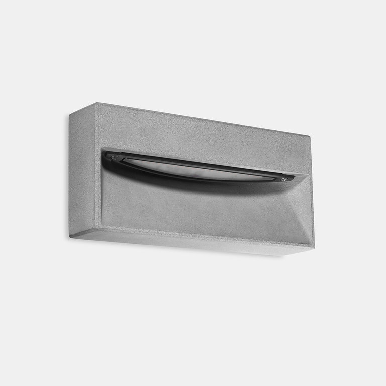Recessed or surface cement wall light LED Arc