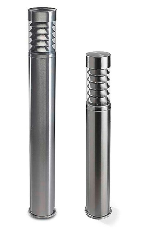 Priap stainless steel bollard Ø10cm 23W E27