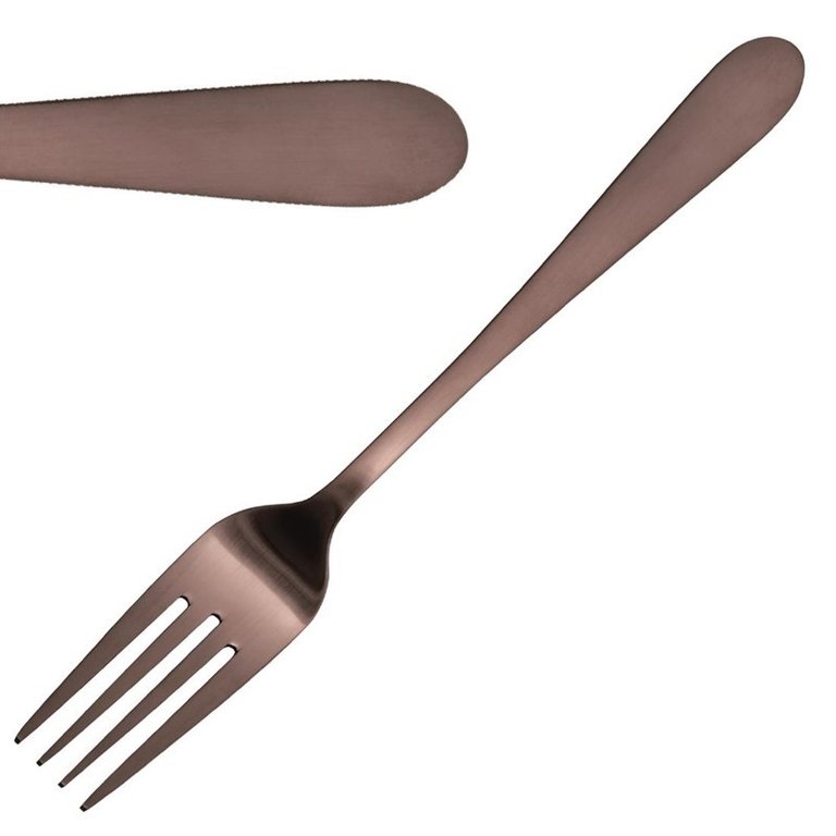 Olympia Cyprium set of 12 copper table forks