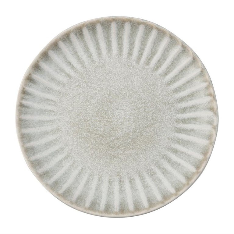 6 Olympia Corallite stoneware flat plates 28 cm