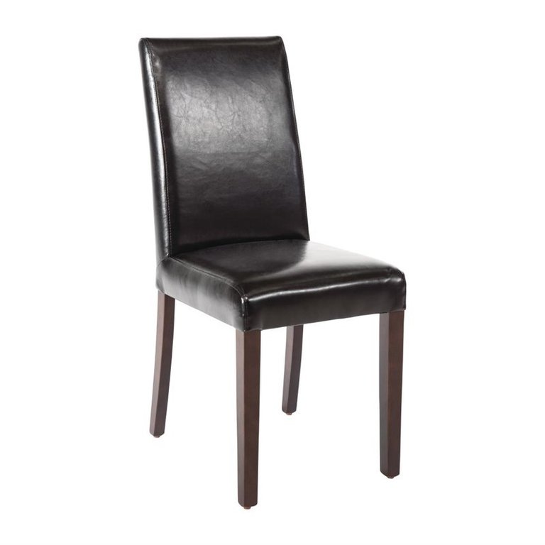 Bolero black faux leather chair