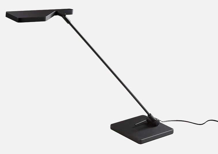 Elva designer black led table lamp