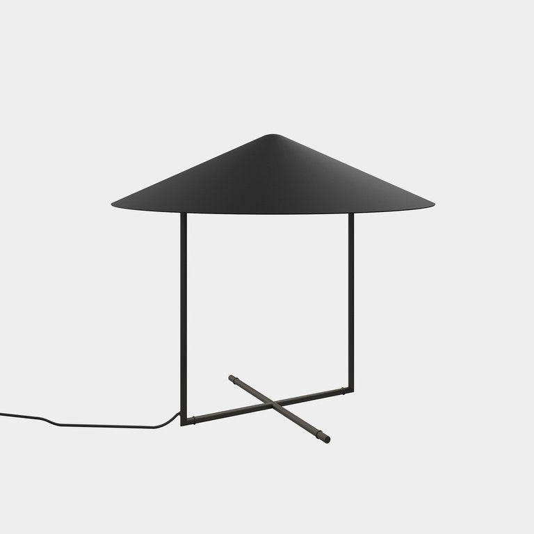 Big led design black table lamp