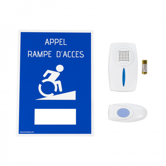 Audible call chime for PRM access ramp