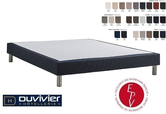 Campet Clad upholsterer bed base 17cm with massive slats