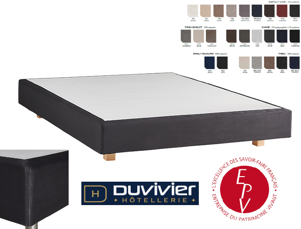 Dirac Clad upholsterer bed base "Saddler way" 20cm