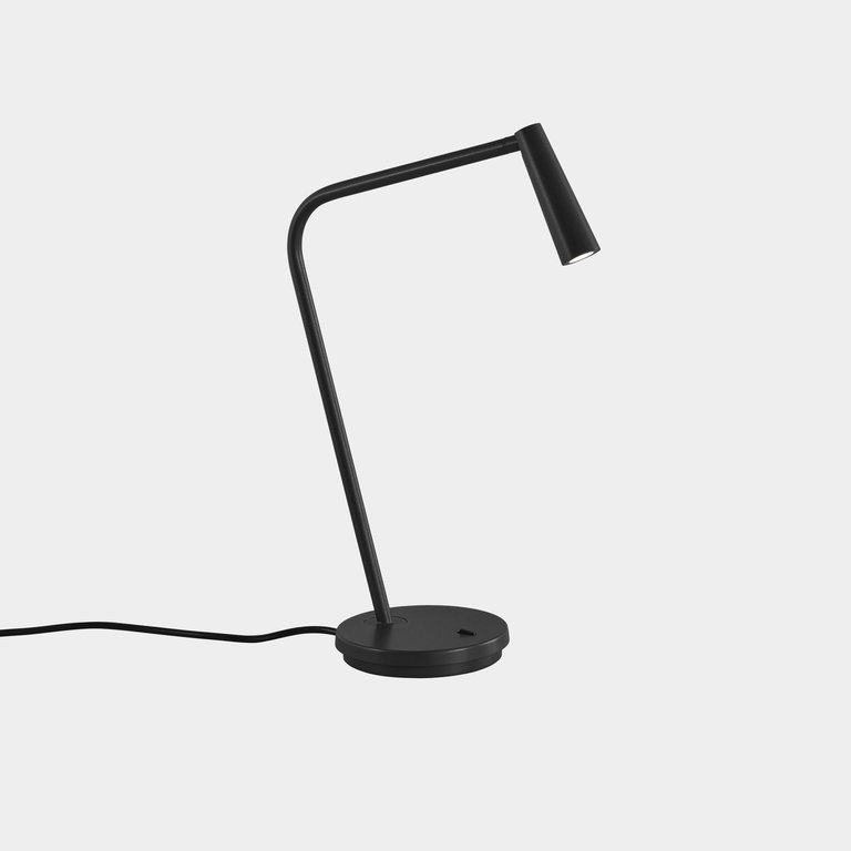 Lampe de table led design noir Gamma
