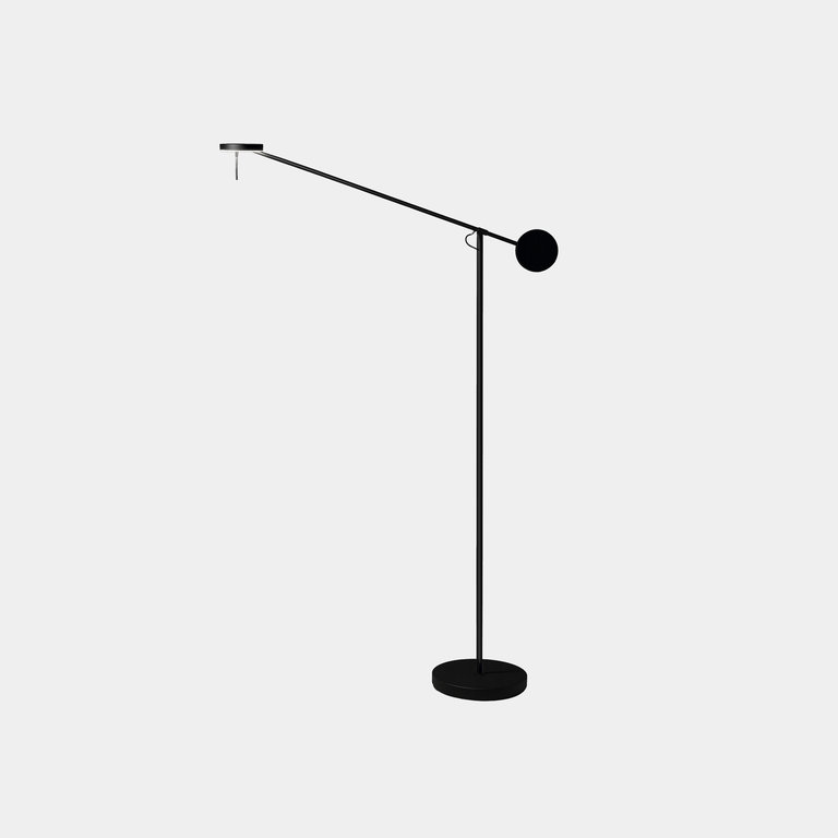 Lampadaire noir à LED design Invisible 165cm