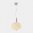 Suspension LED design en bois et verre Ilargi