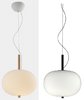 Ilargi design LED pendant lamp in wood and glass