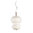 Ilargi LED double pendant lamp in wood and glass