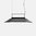 Lampe suspendue feutre LED design Shoemaker 120,4cm