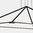 Suspension noire pyramidale LED design Tubs 120 cm