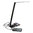 Beacon black LED desk lamp with induction charger + USB