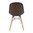 Chaise moulée PP design marron café Arlo Bolero