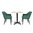 Designer green velvet chair Lia Bolero