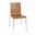 Chaise zebrano design dossier carré placage hêtre