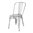Chaise bistrot en acier gris design Bolero