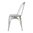 Bolero design gray steel bistro chair