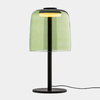 Levels dimmable LED green glass table lamp Ø22cm