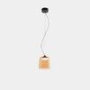 Levels dimmable LED amber glass pendant lamp Ø 22cm
