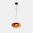 Levels 3 bodies dimmable LED amber glass hanging lamp
